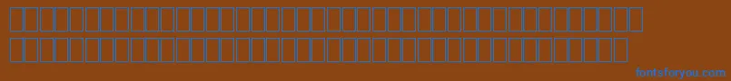 MilpicsGeneric Font – Blue Fonts on Brown Background