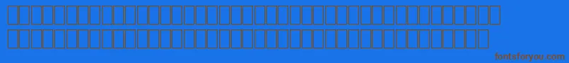MilpicsGeneric Font – Brown Fonts on Blue Background