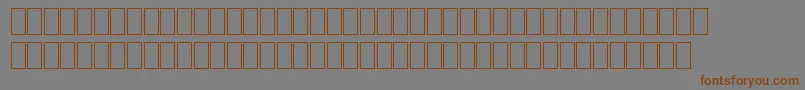 MilpicsGeneric Font – Brown Fonts on Gray Background