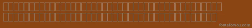 Шрифт MilpicsGeneric – серые шрифты на коричневом фоне