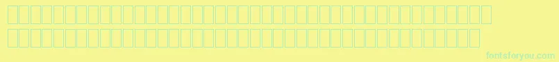 Шрифт MilpicsGeneric – зелёные шрифты на жёлтом фоне