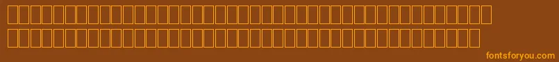 MilpicsGeneric Font – Orange Fonts on Brown Background