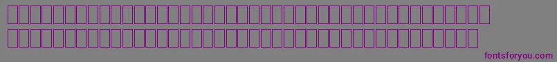 フォントMilpicsGeneric – 紫色のフォント、灰色の背景
