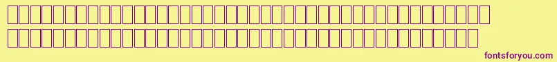 MilpicsGeneric Font – Purple Fonts on Yellow Background