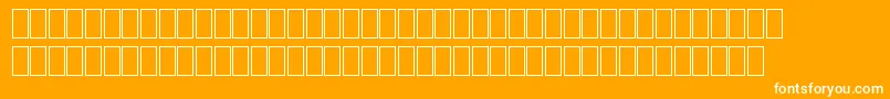 MilpicsGeneric-Schriftart – Weiße Schriften auf orangefarbenem Hintergrund