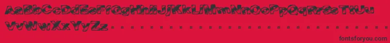 Fasttime Font – Black Fonts on Red Background