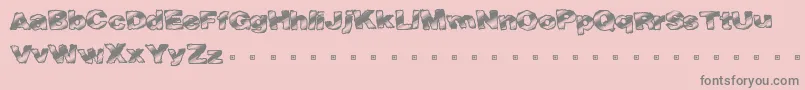 Fasttime Font – Gray Fonts on Pink Background