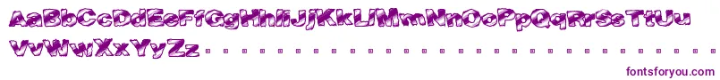 Fasttime Font – Purple Fonts on White Background