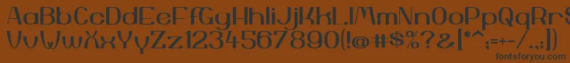 YiggivooUc Font – Black Fonts on Brown Background