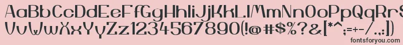 YiggivooUc Font – Black Fonts on Pink Background