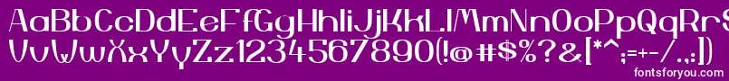 YiggivooUc Font – White Fonts on Purple Background