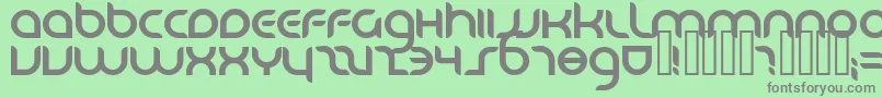 Danube ffy Font – Gray Fonts on Green Background