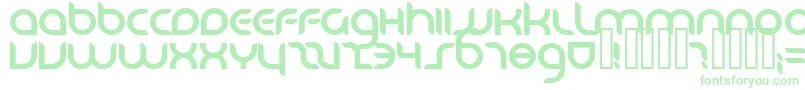 フォントDanube ffy – 白い背景に緑のフォント