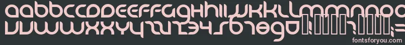 Danube ffy Font – Pink Fonts on Black Background