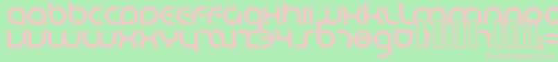 Danube ffy Font – Pink Fonts on Green Background