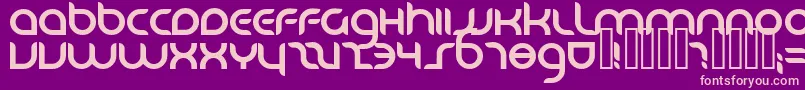Danube ffy Font – Pink Fonts on Purple Background