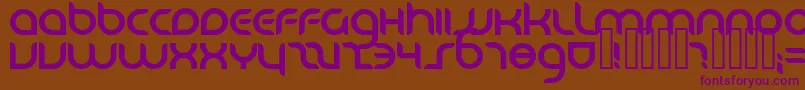 Danube ffy Font – Purple Fonts on Brown Background
