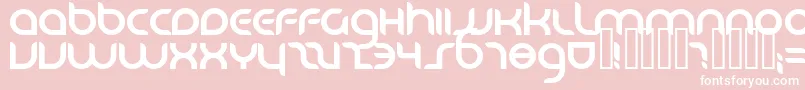 Danube ffy Font – White Fonts on Pink Background