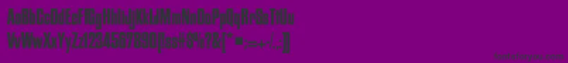 フォントFiordRegularDb – 紫の背景に黒い文字
