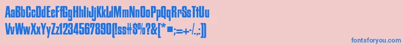 FiordRegularDb Font – Blue Fonts on Pink Background