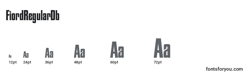 FiordRegularDb Font Sizes
