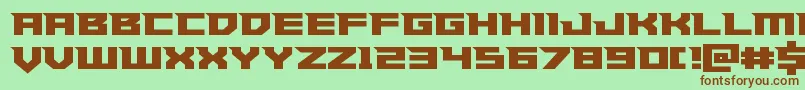 Paladinsstraight-fontti – ruskeat fontit vihreällä taustalla