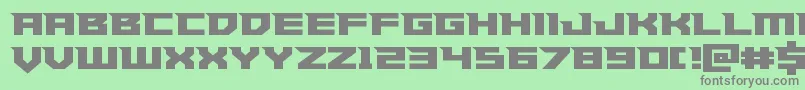 Paladinsstraight Font – Gray Fonts on Green Background