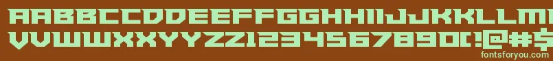 Paladinsstraight Font – Green Fonts on Brown Background