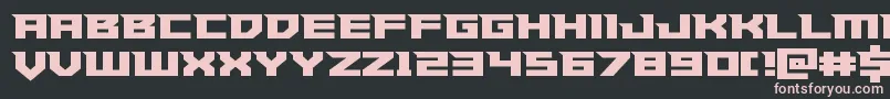 Paladinsstraight Font – Pink Fonts on Black Background