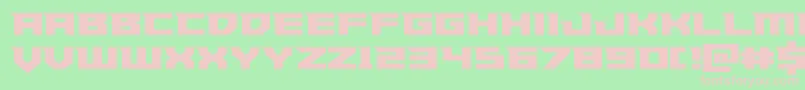 Paladinsstraight Font – Pink Fonts on Green Background