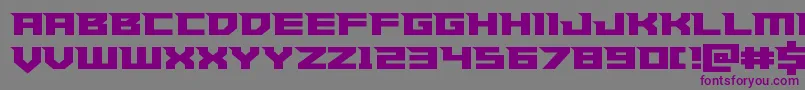 Police Paladinsstraight – polices violettes sur fond gris