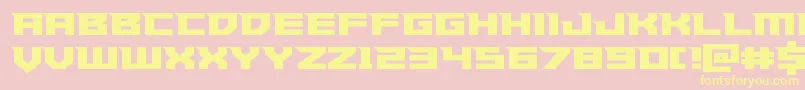 fuente Paladinsstraight – Fuentes Amarillas Sobre Fondo Rosa