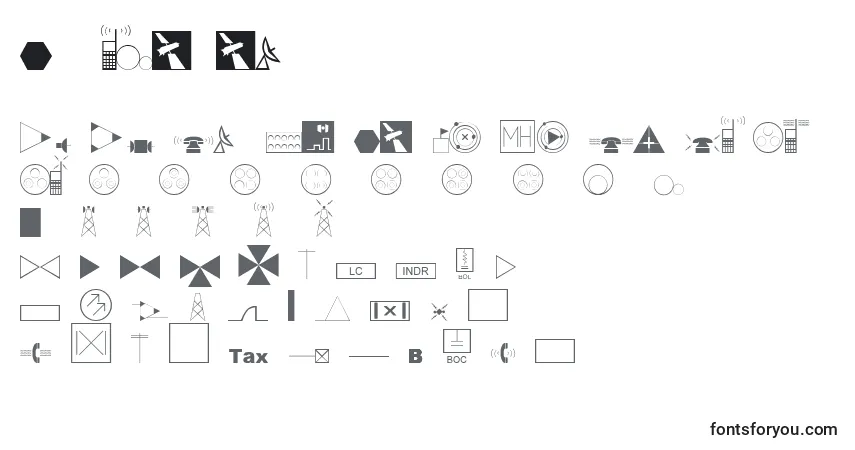 EsriTelecom Font – alphabet, numbers, special characters