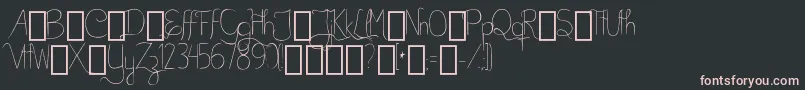 BellaKABetterPlaceAlts Font – Pink Fonts on Black Background