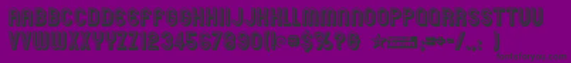 Mexcellent3D-Schriftart – Schwarze Schriften auf violettem Hintergrund