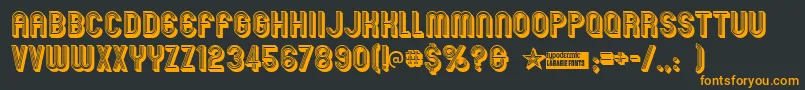 Mexcellent3D Font – Orange Fonts on Black Background