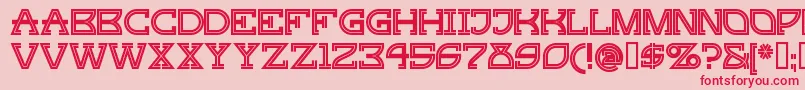 Gingp ffy Font – Red Fonts on Pink Background