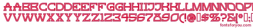 Gingp ffy Font – Red Fonts on White Background