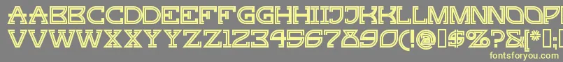 Gingp ffy Font – Yellow Fonts on Gray Background