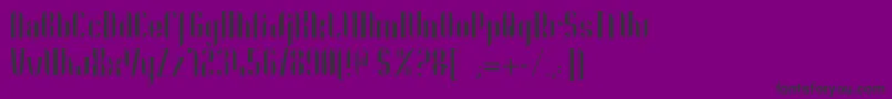 Fonte Nolla01 – fontes pretas em um fundo violeta