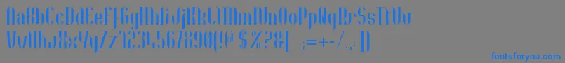 Nolla01 Font – Blue Fonts on Gray Background