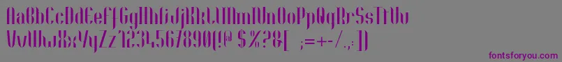 Nolla01 Font – Purple Fonts on Gray Background