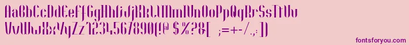 Nolla01 Font – Purple Fonts on Pink Background