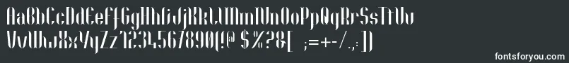 フォントNolla01 – 白い文字