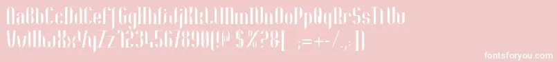 Nolla01 Font – White Fonts on Pink Background