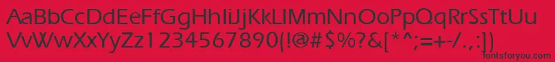 ErgoemediumRegular Font – Black Fonts on Red Background