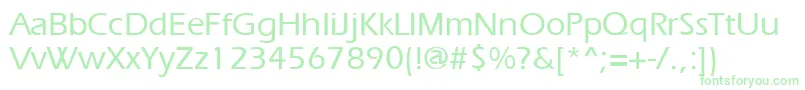 ErgoemediumRegular Font – Green Fonts on White Background