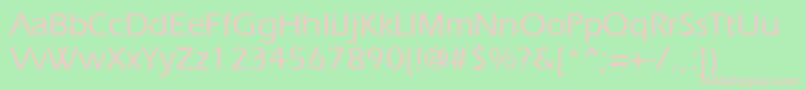 ErgoemediumRegular Font – Pink Fonts on Green Background