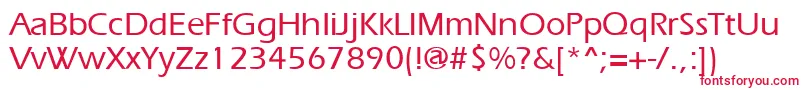 ErgoemediumRegular Font – Red Fonts on White Background