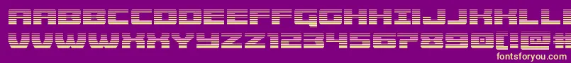 Cruiserfortressgrad Font – Yellow Fonts on Purple Background